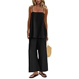 UNIANKIYA 2 Piece Sets for Women Summer Spaghetti...