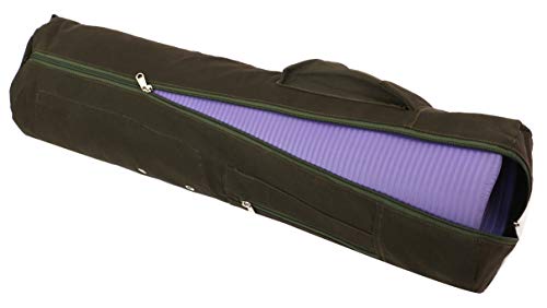 Kd Yoga Bag Mat Cover Full Zip Carry Bag With Multiple Pockets Storage Area Adjustable Strap - D Green #TOP4