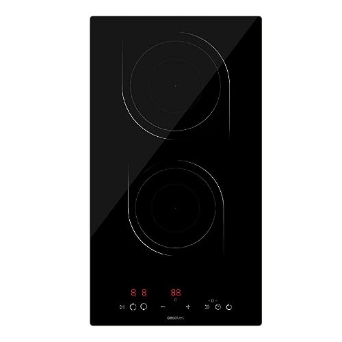 Cecotec Placa de Inducción de 2 Fuegos Bolero Squad I 2001 3500W, 9 Niveles de Potencia, Sistema Booster, Detector de Sartenes, Control Táctil, Apagado Automático, Temporizador Individual