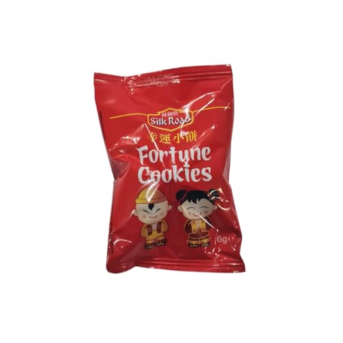SILK ROAD, Galleta de la Fortuna, Mensajes Inspiradores y Divertidos para Tus Momentos Especiales, Galleta Snack Chino