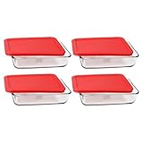 Pyrex 3-Cup Rectangle Food Storage (Pack of 4 Containers)