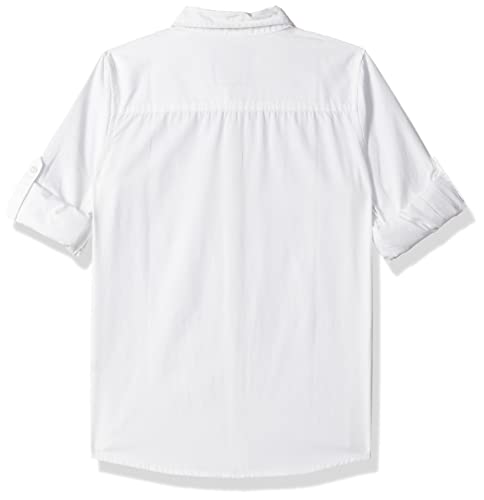 Image of Amazon Brand-Symbol Boy's Cotton Regular Shirt (Symaw22Shr02 White 2-3 Years)