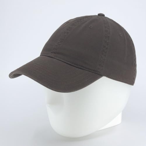 Image of Classic Washed Cotton Baseball Cap - Vintage Adjustable Dad Hat, Curved Bill for Men Women, Outdoor Everyday Wear