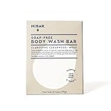 HIBAR - Clarify Solid Body Wash Bar - Detoxify & Purify - With Activated Charcoal & Salicylic Acid - Daily Use & Sensitive Skin - Plastic, Paraben & Soap-Free - Vegan - Cedarwood + Moss 2 PACK