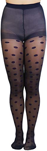 Image of ToBeInStyle Women's Fun Polka Dot Tights Pantyhose & Thigh High Socks Hosiery