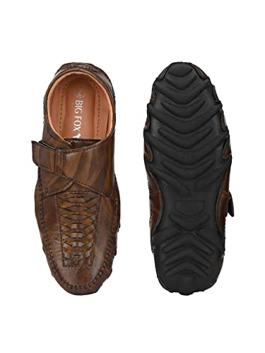 Big Fox Men's Ethnic Footwear Perforated 4 Roman Sandals