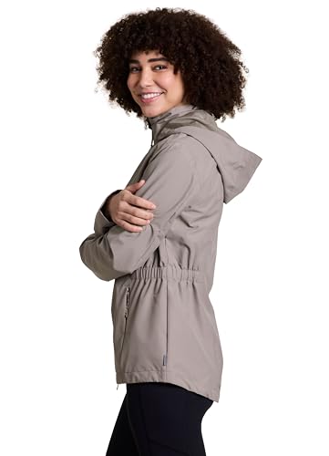 Avalanche Women's Lightweight Convertible Hood Zip Up Jacket With Zipper Pockets3