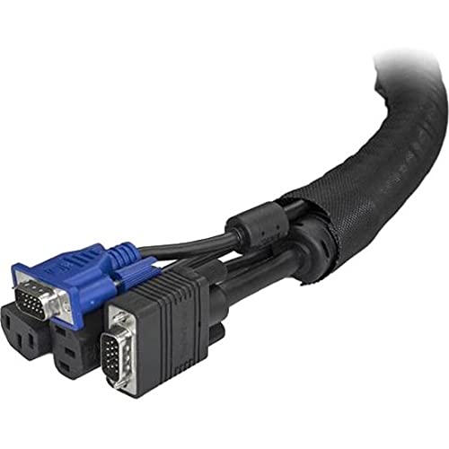 10ft  3m  Cable Management Sleeve, Trimmable Heavy Duty Cable Wrap 1 2 3cm Dia Polyester Mesh Computer Cable Managerprotectorconcealer Black Cord Organizerhider Floor Cable Cover Wire Wraps Wkstncmflx