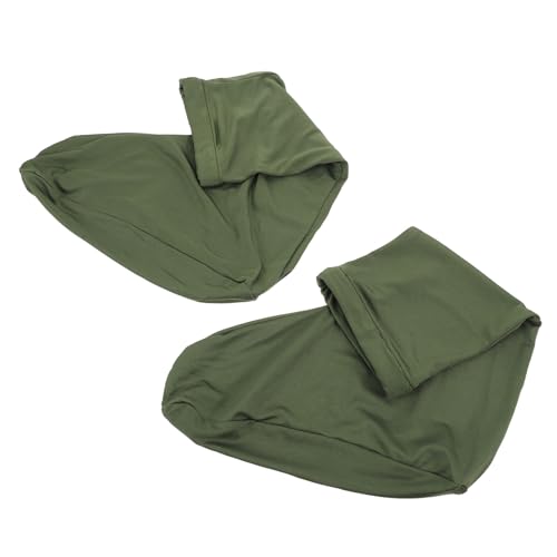 MUCKLILY Polainas Altas para Zapatos de Senderismo Impermeables y Transpirables Talla L Color Verde Militar Cubrezapatillas Resistentes para Exteriores Protección contra Arena y