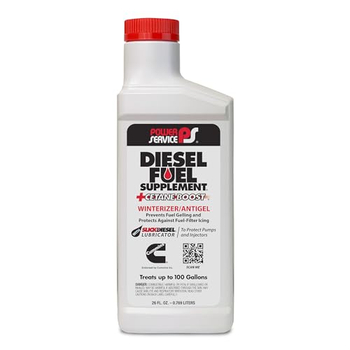Power Service Diesel Fuel Supplement +Cetane Boost - 26 Ounce (Pack of 12)