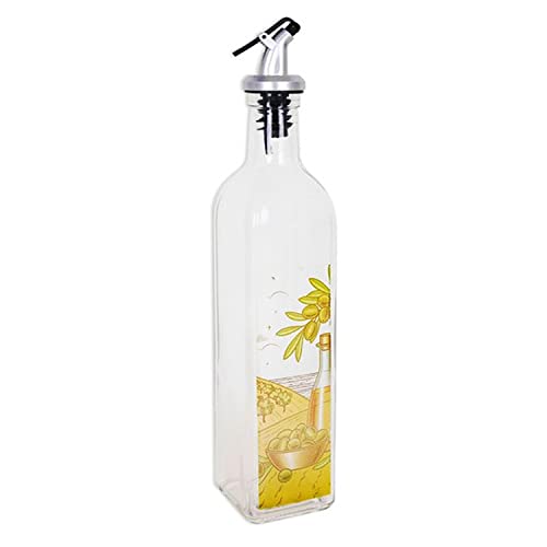 Bouteille huile olive bec verseur verre design 500 ml bouchon antigoutte antifuite antisalissures huilier bouteille huile olive distributeur huile bouteille huile et vinaigre camp Cover