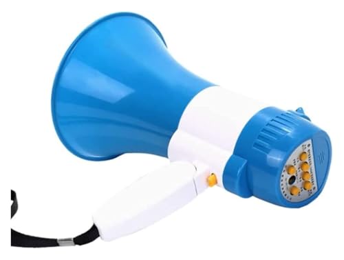 Mégaphone portatif multifonction avec microphone à volume ajustable - 4