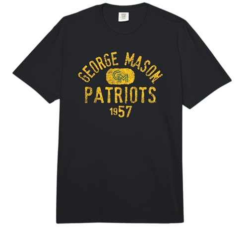 George Mason Patriots 1957 Vintage Logo Officially Licensed Comfort Colors Adult Heavyweight T-Shirt