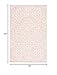 SAFAVIEH Area Rug 8x10 - Trace Collection - Large - Ivory & Pink, Handmade Wool, Ideal for Living Room, Bedroom, Office, Dining Space (TRC103U)