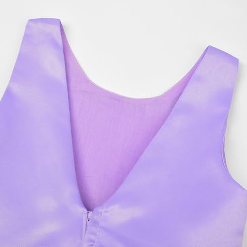Image of JerrisApparel Flower Girls Dress Wedding Satin Dresses Princess Birthday Party Prom Ball Gown