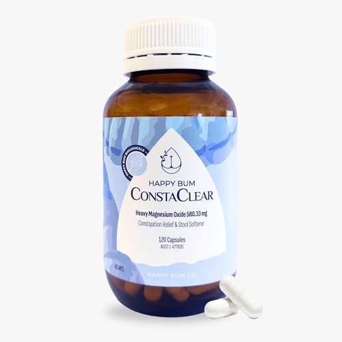 Happy Bum CostaClear for Constipation for Women and Men | Gentle Magnesium Constipation Relief &...