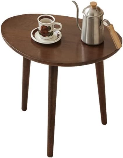 Image of Modern Wooden Nesting Side Table for Living Room | Space Saving Sofa Side Table | Bedside End Table | Multipurpose Accent Tables for Home Bedroom Office (Walnut, Single Table)