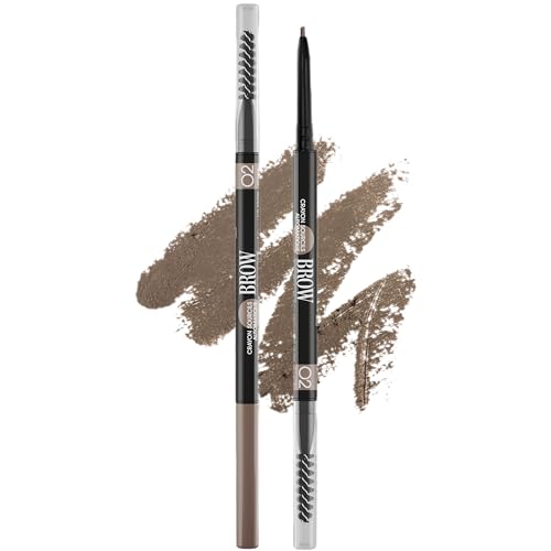 Vivienne Sabó Brow Arcade Eyebrow Pencil – Micro Definer with Brush for Natural Shaping, Long-Wear Color for Full, Defined Arches, Shade 02 Chocolate Brown, 0.035 oz