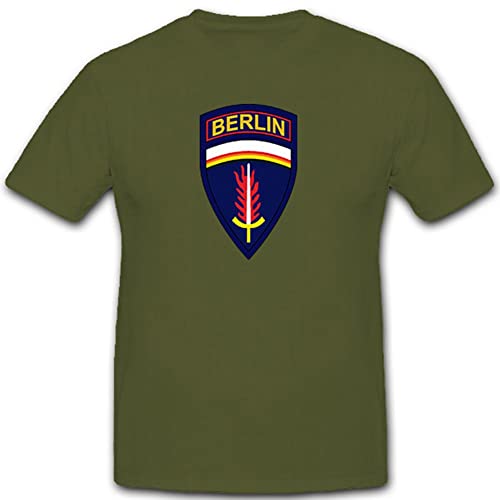 T-Shirt USA armoiries insigne militaire américain US Berlin Brigade vert M
