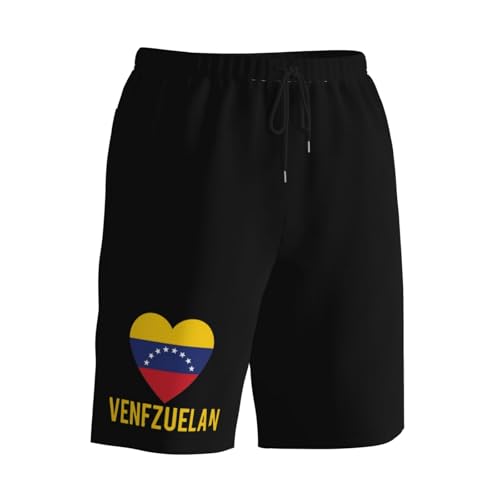 Proud Venezuelan Venezuela Flag Men's Quick-Dry Board Shorts 7" - Swim Trunks Summer Hawaii Beach2