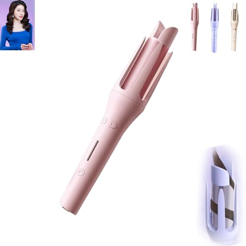 Numoya - Magiccurler, Numoya Curler, Numoya Magic Curler, Anti-Tangle Rotating Curling Wand with 4 Temperature & 3 Timer
