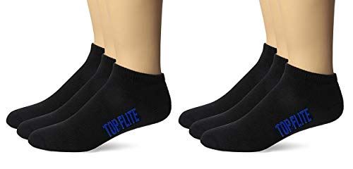 Top Flite Mens Sport Full Cushion Low Cut Socks 6 Pair Pack