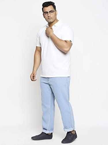 Image of Wear Your Opinion Men's Plus Size Half Sleeve Polo T-Shirt Combo (Set of 2)