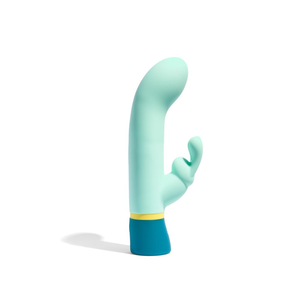 Platanomelón - Vibrador Conejito Pequeño para Mujer con 3 Intensidades y 7 Patrones, Sumergible y Recargable - Gus Azul