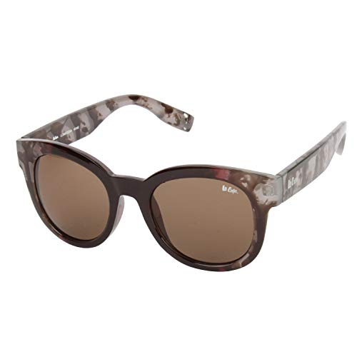 Image of Lee Cooper UV Protected Round Unisex Sunglasses - (LC9093SXAWINE|49|Brown Color Lens)