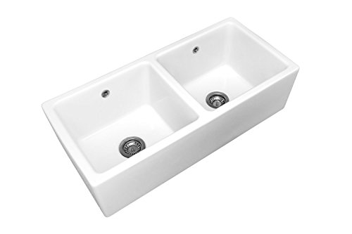 Lavello in ceramica 2 BacSTimbre Range Galley'Belfast' Blanc