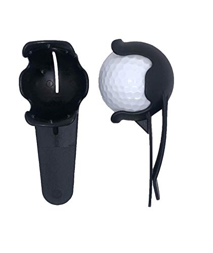 BALL POP Golf Ball Holder & Ball Marker for Waistband and Belt - Unique Golf Accessory Gift for Men, Women, & Kids | Black