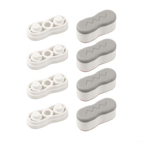 HEIBTENY 4 elevadores de asiento de inodoro personalizables, almohadillas de aumento de altura, elevadores de asiento de bidé ajustables