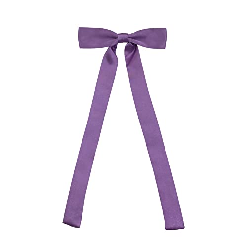 SYAYA Ladies Party Long Pre Adjustable Bow Tie Womens Girl Necktie Bowtie for Women Ties WT01 (Lavender)