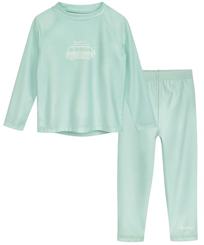 Set de protección UV de manga larga, ropa de baño infantil para piscina y playa