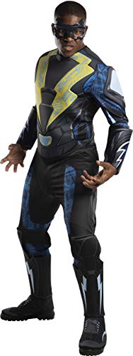 Rubies DC Black Lightning: Black Lightning Costume for Adults, Men's XL