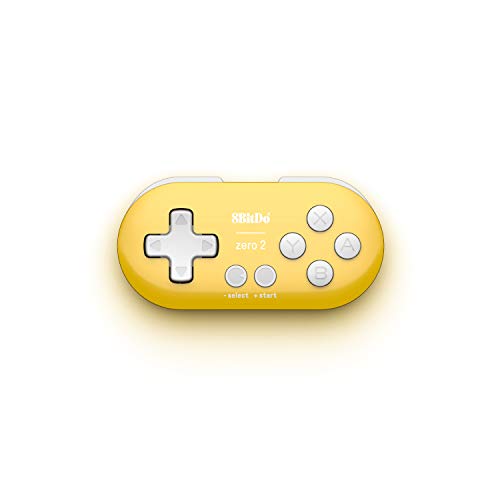 8Bitdo Zero 2 Bluetooth Gamepad for Switch, PC, Macos, Android (Yellow Edition) (Nintendo Switch//) [Importación inglesa]