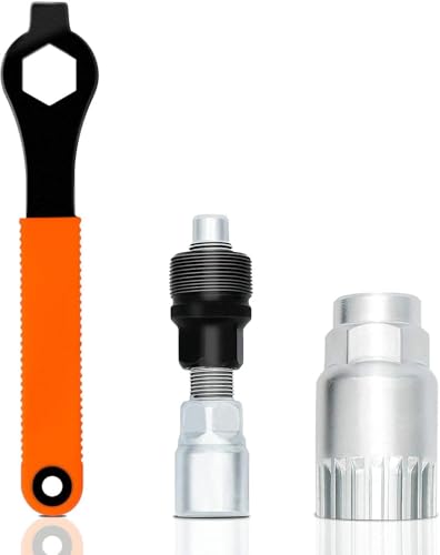 Fengzio Extracteur de manivelle de vélo et Outil de pédalier avec clé de 16 mm - Outil de...