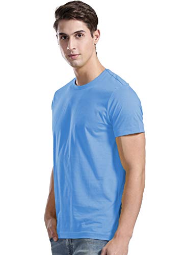Image of ADRO Men's Cotton Solid Regular Fit T-Shirt