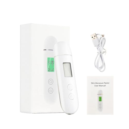 Analizador de piel, humedad y contenido aceite en la facial, medidor agua, elasticidad las mejillas, edad, detector agente fluorescente