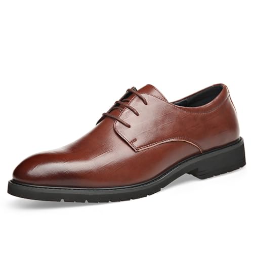 Men's Oxfords Formal Dress Shoes Non-Slip Brogues Shoes Business Office Comfortable Classic Lace Up Shoes for Men
