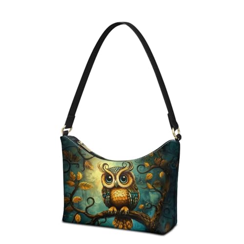 Image of Handbag for Women Leather Underam Shoulder Bag with Zipper Fashion Work Purse Waterproof Travel Wallet