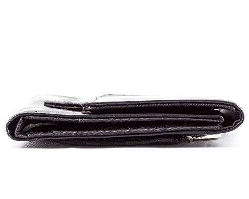 Image of Big Skinny Women's Trixie Leather Tri-Fold Slim Wallet, Holds Up to 30 Cards