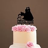 Décoration de gâteau de mariage Lesbienne Silhouette de deux femmes du même sexe pour gâteau de mariage Lesbienne Décoration de gâteau en acrylique Fabriqué aux États-Unis