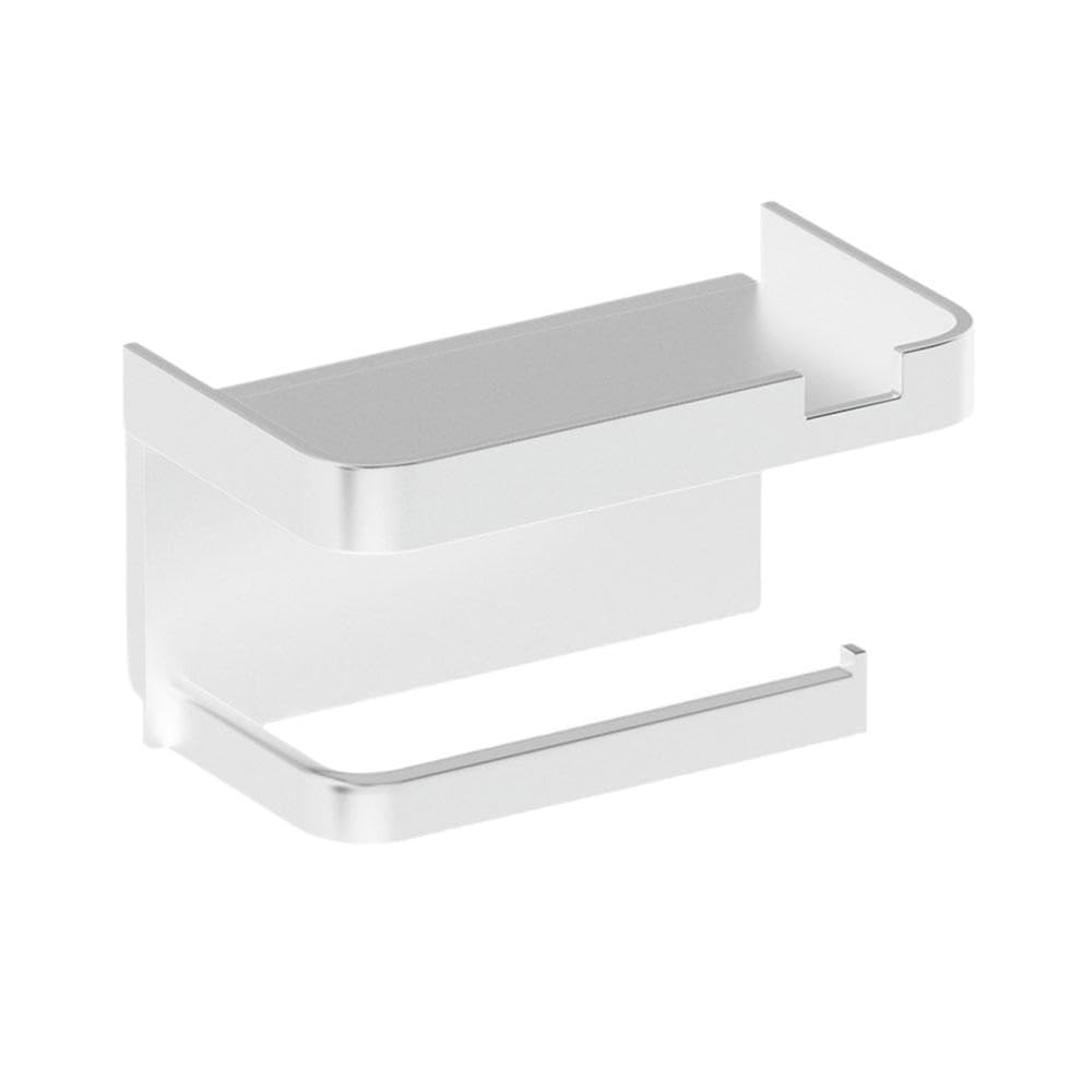 Zthyshoz White Paper Towel Holder Wall Mounted Kitchen Roll Holder Thickened Plastic Storage Rack For Bathroom Toilet Paper