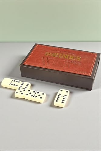 Set de Dominó SODEF en Caja de Cuero 28 Piezas