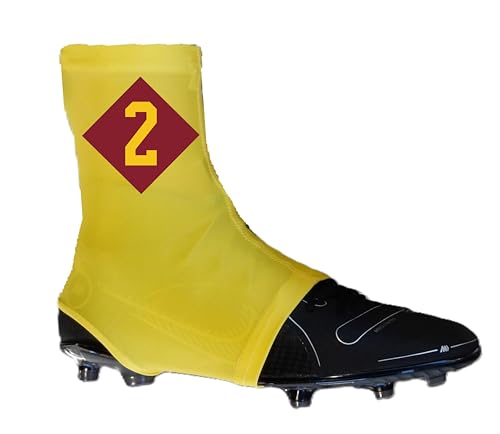 Diamond Series Custom Sports Cleat Covers Spats - 12 Colors - Choose Your Numbers/Initials - Youth and Adult Sizes3