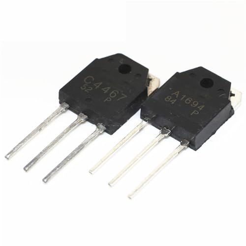 Generic 10pcs 2SA1694 2SC4467 TO-3P (5pcs A1694 + 5pcs C4467) TO3P Silicon PNP Epit Planar Transistor