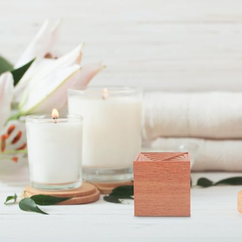 Difusor aromático eléctrico de madera VILLCASE en forma de cubo miniatura 7