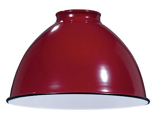 Image of B&P Lamp Industrial Style Metal Dome Shades (Red)