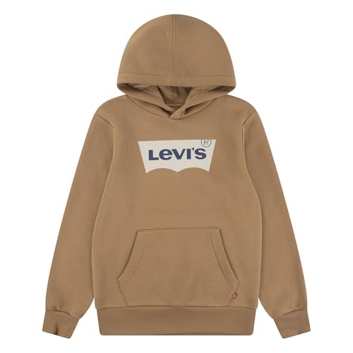 Levi's Jungen Lvb Batwing Siebdruck Hoodie Sweatshirt mit Kapuze, braun, 10 Jahre